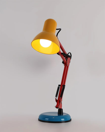 Articulating Metal Arm Task Lamp 21.6 in with Multicolor Accents for Desks Bedrooms Home Office Reading Study Workspace Nightstand