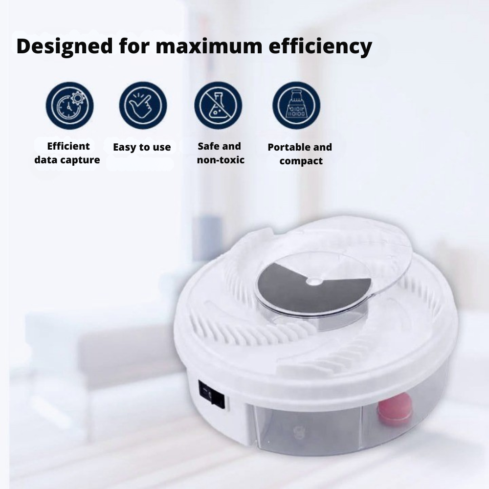 Automatic Fly Trap Catcher with Rotating Mechanism for Indoor & Outdoor Use Chemical-Free Pest Control Device for Kitchen Patio Camping