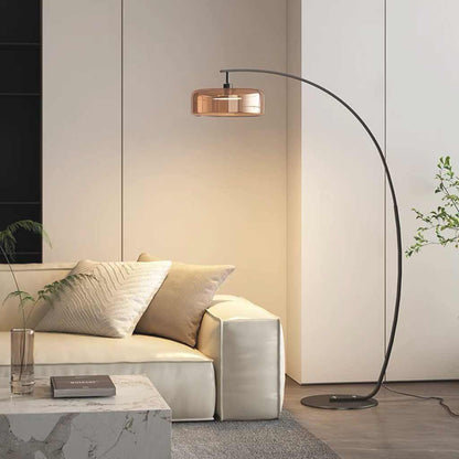 Arched Arc Floor Lamp with Three Color Temperature Settings for Bedrooms, Living Rooms & Home Offices