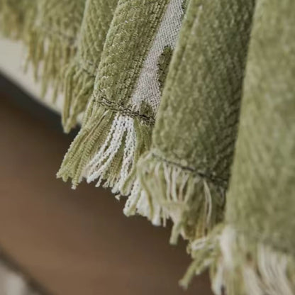Flora Couch Cover - Premium Chenille, Leaf Pattern