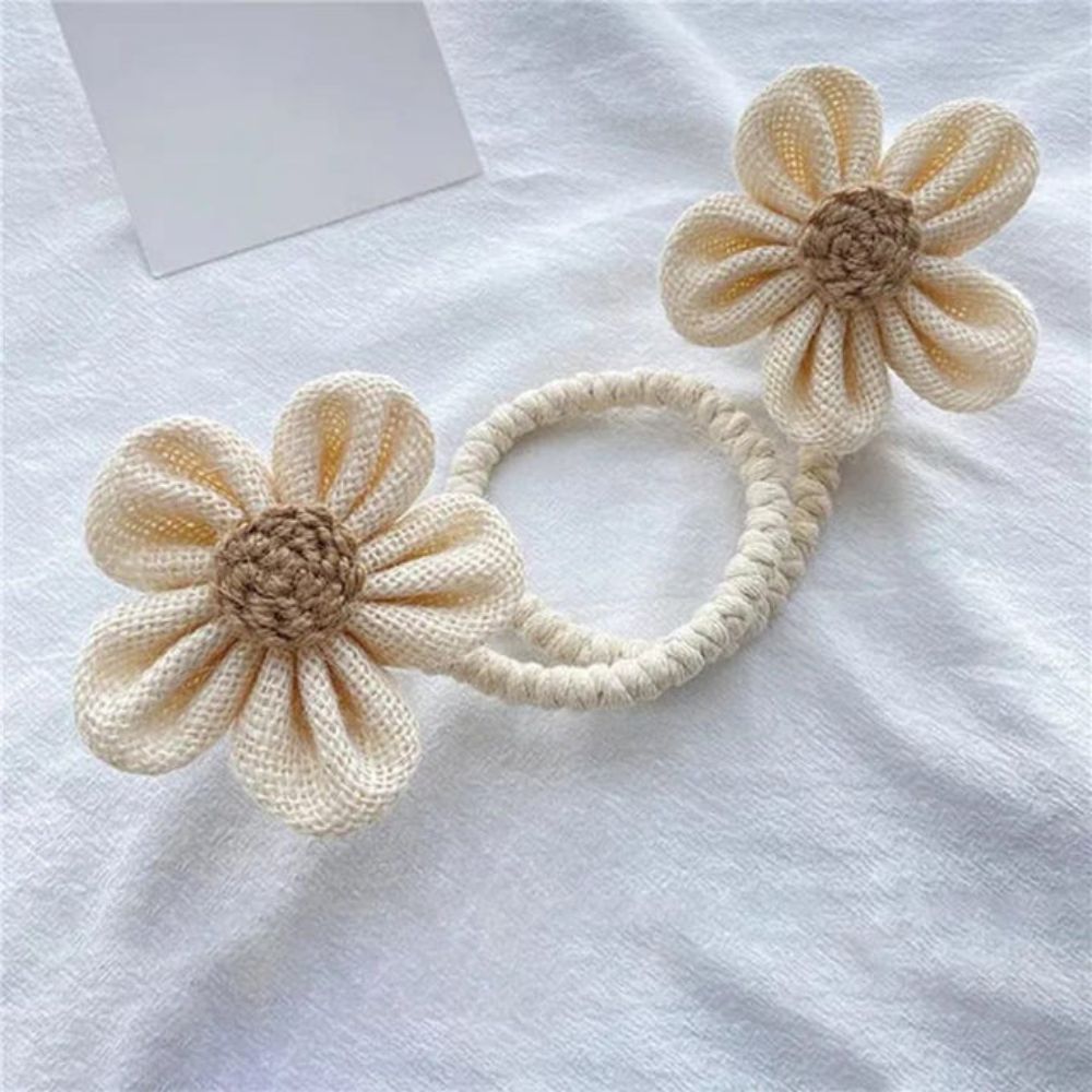 Flora Curtain Tiebacks - Floral Design, 2-Piece Set