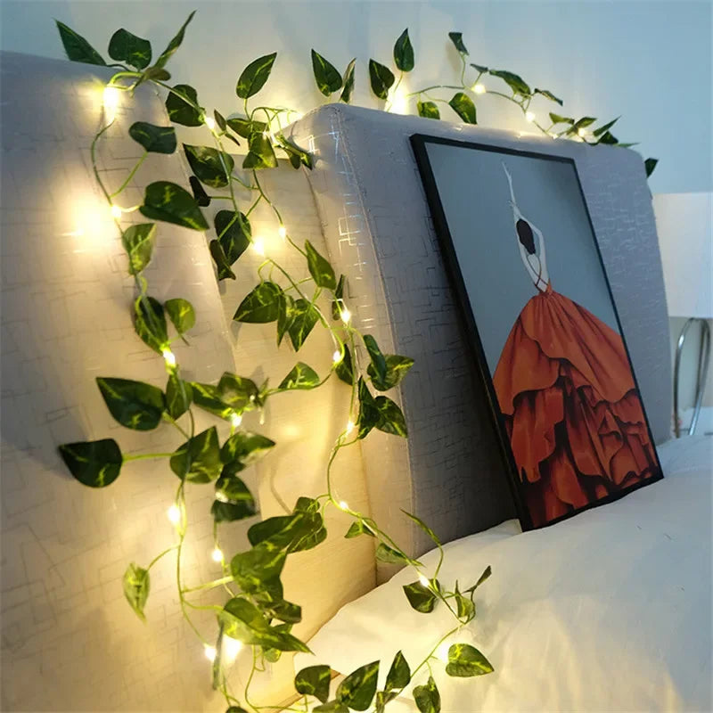 Floria Fairy Lights Garland - Battery Operated, Floral Design