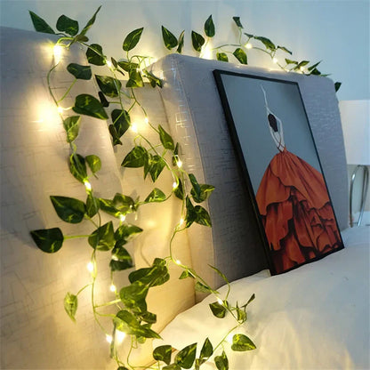 Floria Fairy Lights Garland - Battery Operated, Floral Design