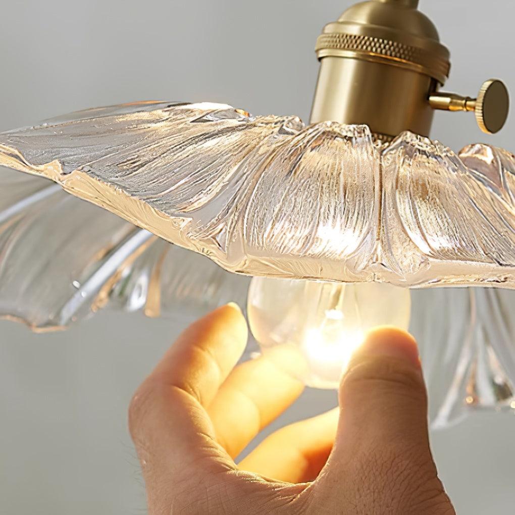 Glass Pendant Light 11 Inch Dome Shade Adjustable Hanging Fixture for Kitchen Island Dining Room Table Vintage Style Ceiling Lamp E26 Socket