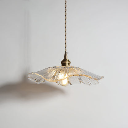 Hanging Ceiling Fixture with Floral Glass Shade 11 in x 5 in for Dining Areas Kitchen Islands Breakfast Nooks Pink Clear Green Finish Adjust