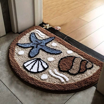 Fuzzy Bath Mat - Non-Slip, Colorful Design