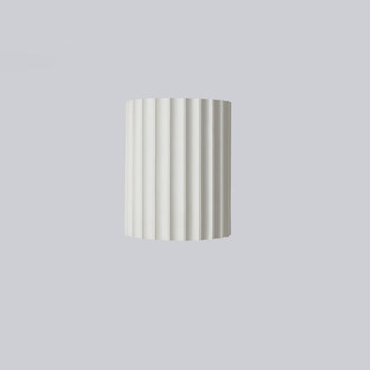 Textured Resin Sconce 5.5 in Bidirectional LED Fixture White Gray Green Orange for Hallway Bedroom Entryway Modern Ambient Wall Lighting G9