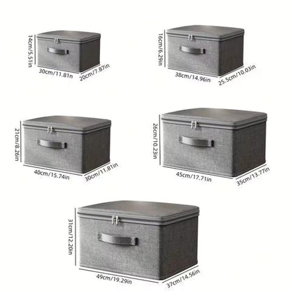 Folio Storage Box - Lightweight Fabric, Foldable Organizer