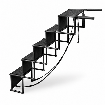 Foldable Dog Steps for Car with Non-Slip Surface | 5-Step Design for Easy Vehicle Access