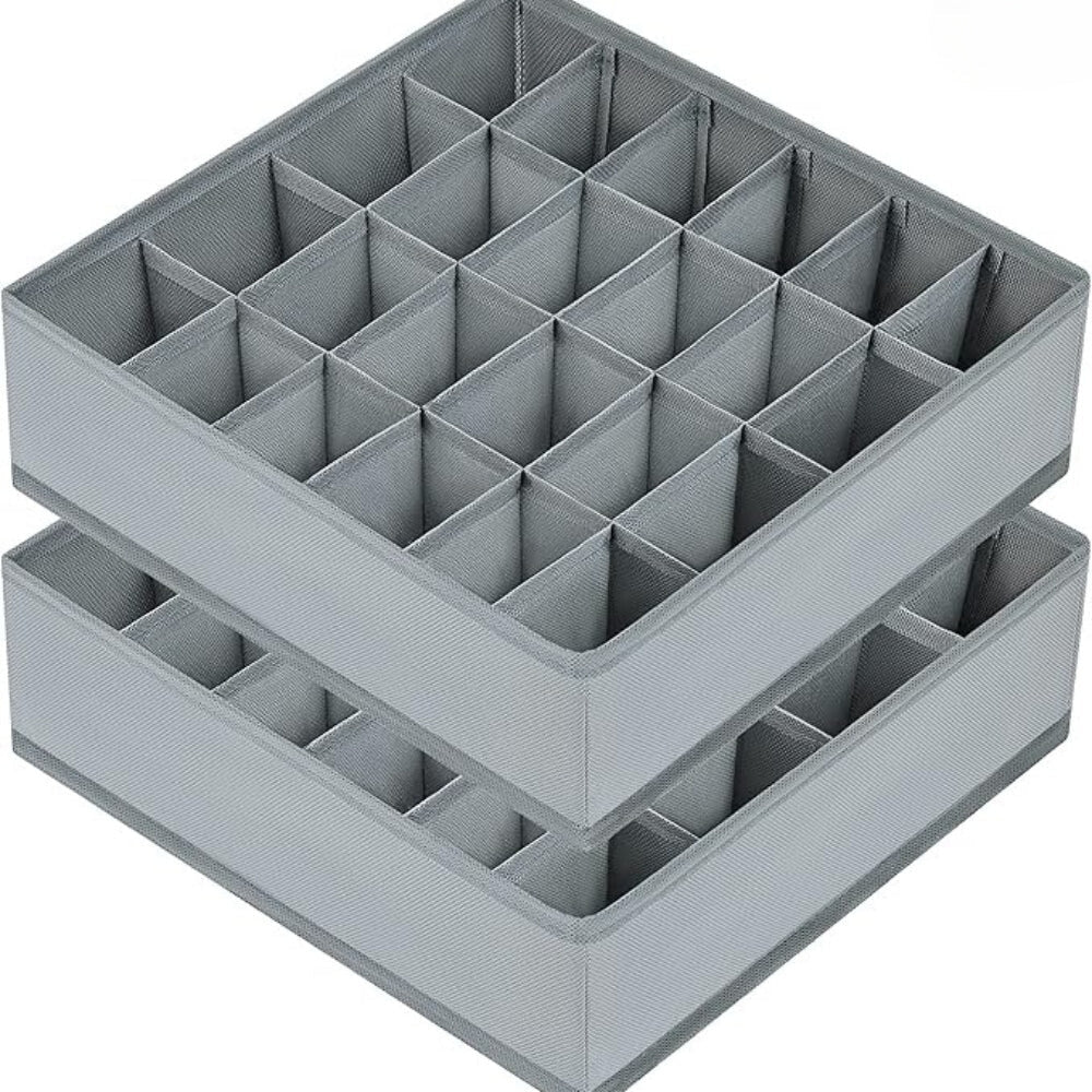 Folio Organizer Box - Breathable Fabric, 24 Compartments