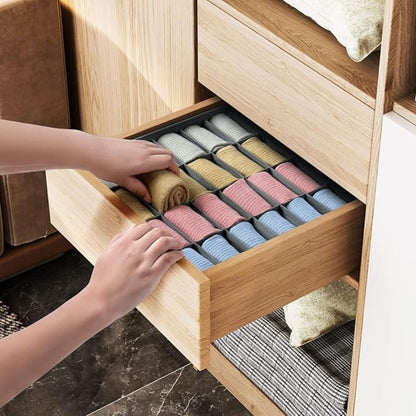 Folio Organizer Box - Breathable Fabric, 24 Compartments