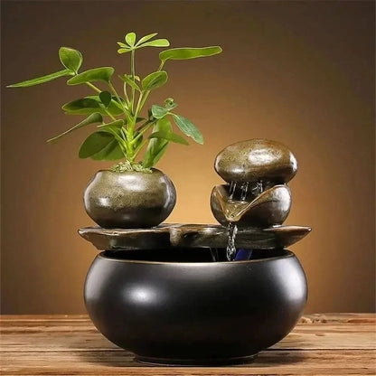 Ceramic Pet Water Fountain – Whisper-Quiet Flow Design for Cats & Small Dogs – Filter-Free Hydration Station – Easy-Clean Bowl for Indoor