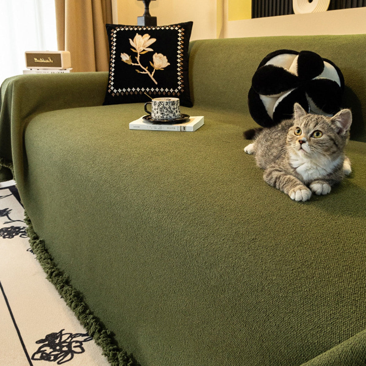 Talon Waterproof Sofa Cover - Plush, Scratch-Resistant Protection for Pets