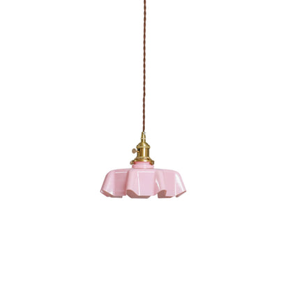 Hanging Ceiling Light Fixture Textured Dome Shade White Beige Pink Blue for Kitchen Island Dining Room Adjustable Height Indoor Pendant Lamp