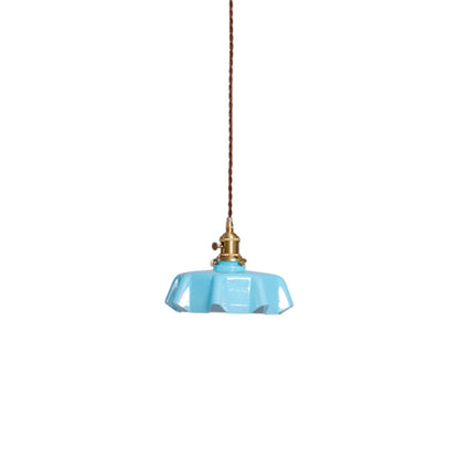Hanging Ceiling Light Fixture Textured Dome Shade White Beige Pink Blue for Kitchen Island Dining Room Adjustable Height Indoor Pendant Lamp