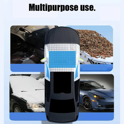 Ortekor FrostGuard Ultra | Extra Large Windshield Cover with 3-Window Design | All-Season Protection Against Snow, Ice, and UV Rays