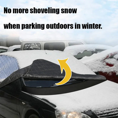 Ortekor FrostGuard Ultra | Extra Large Windshield Cover with 3-Window Design | All-Season Protection Against Snow, Ice, and UV Rays