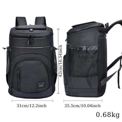 Frostline Insulated Cooler Backpack - Waterproof, 33L Capacity