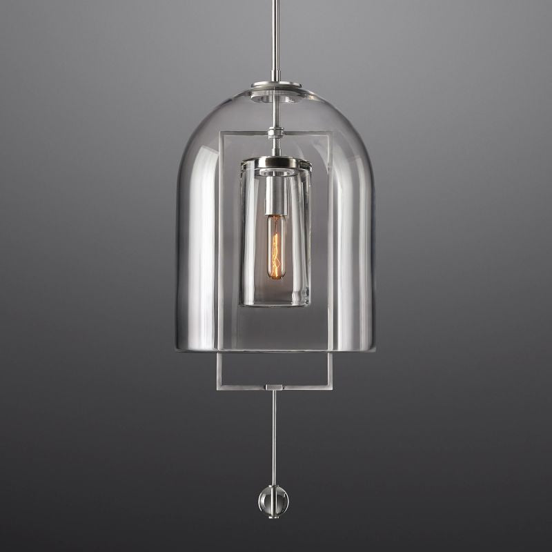 Modern Glass Globe Pendant Light with Adjustable Height – Brass, Bronze & Nickel Finish Options for Dining Room, Kitchen Island & Entryway