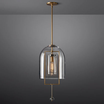Modern Glass Globe Pendant Light with Adjustable Height – Brass, Bronze & Nickel Finish Options for Dining Room, Kitchen Island & Entryway