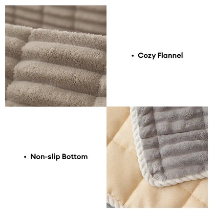 Quilted Furniture Protector with Moisture Barrier Non-Skid Backing for Couch Loveseat Chair Pet-Friendly Machine Washable Soft Flannel