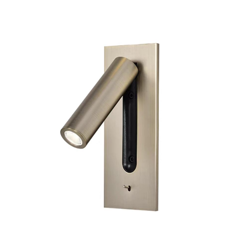 Industrial Wall Sconce with Integrated LED & Toggle Switch – Aluminum Metal Light Fixture for Living Room, Hallway, Bedroom & Home Office