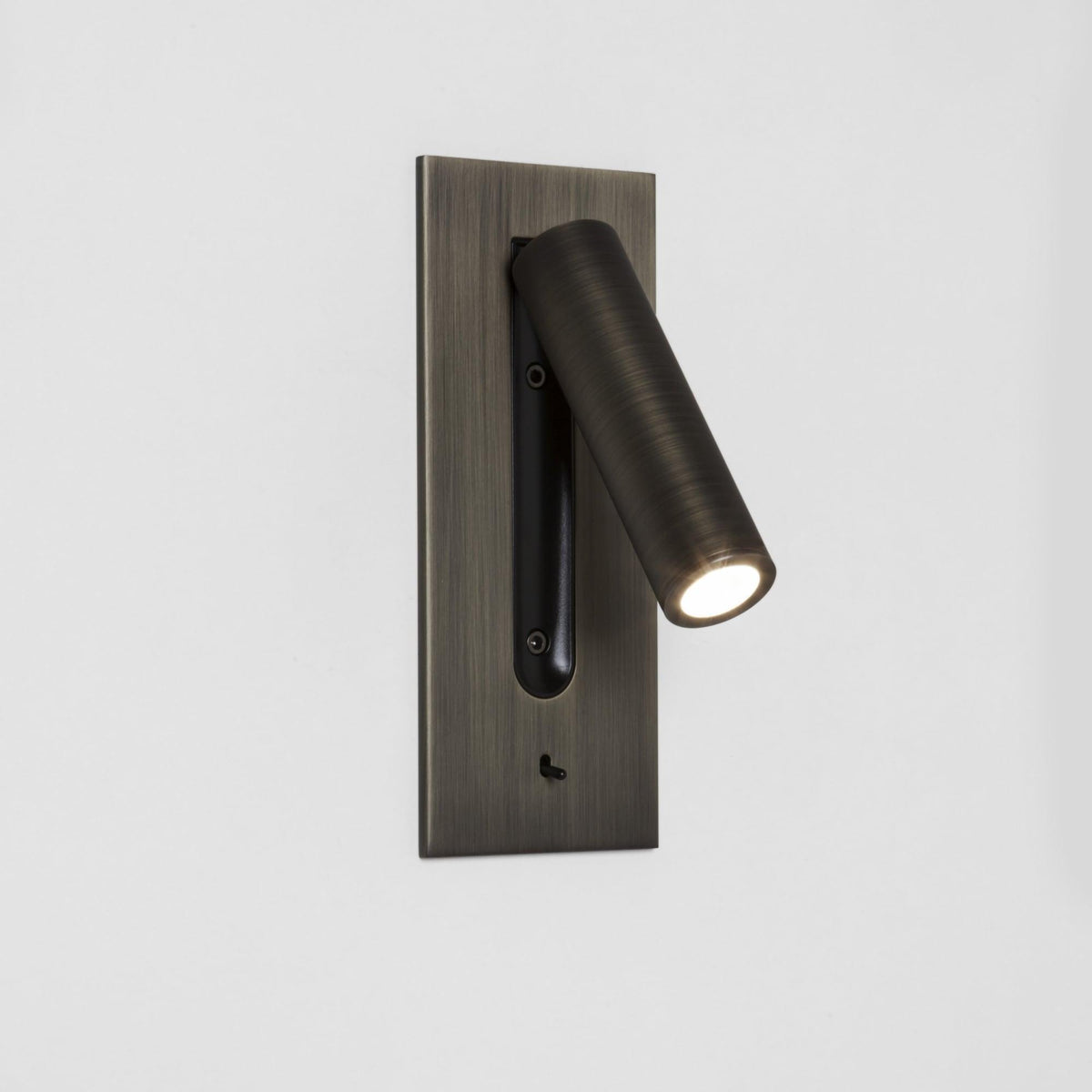 Industrial Wall Sconce with Integrated LED & Toggle Switch – Aluminum Metal Light Fixture for Living Room, Hallway, Bedroom & Home Office