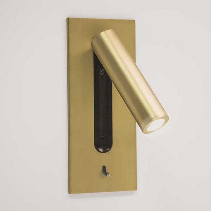 Industrial Wall Sconce with Integrated LED & Toggle Switch – Aluminum Metal Light Fixture for Living Room, Hallway, Bedroom & Home Office