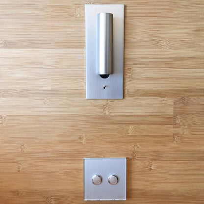 Industrial Wall Sconce with Integrated LED & Toggle Switch – Aluminum Metal Light Fixture for Living Room, Hallway, Bedroom & Home Office