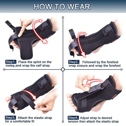 Adjustable Foot Support Brace for Overnight Relief – Comfortable Arch Support Splint for Men & Women