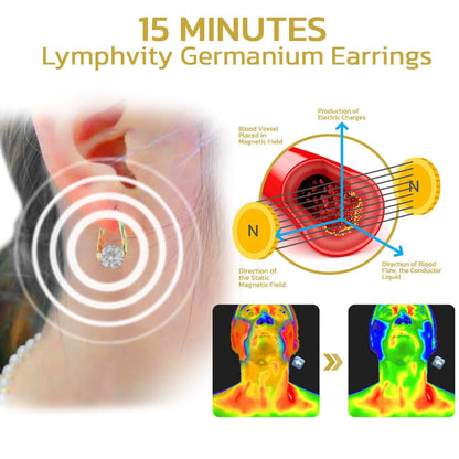 Germanium Wellness Earrings for Lymphatic Support and Natural Vitality – Acupressure Jewelry for Women