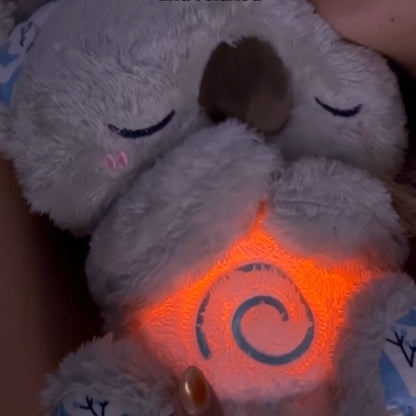 Breathing Koala Plush Sleep Aid with Light, Sound & Rhythmic Motion for Relaxation