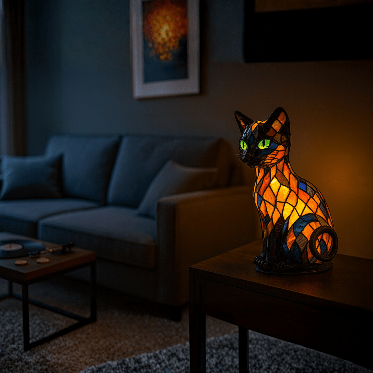 Rechargeable LED Silicone Cat Nightlight Touch Control Desk Lamp for Bedroom Office Kids Room Ambient Lighting Portable USB Powered Multi-Co