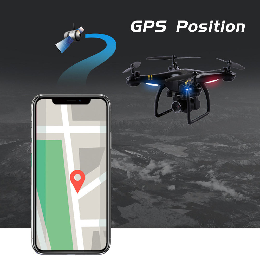 Camera Drone for Adults, Foldable Quadcopter Drone with HD Wide Angle Camera, GPS Drone for Beginners with WiFi Video