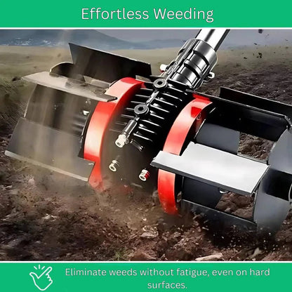 Garden Weeding Wheel | Durable Steel Tool for Effortless Weed Control | Universal Connector for Quick Gardening