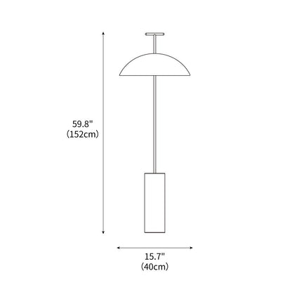 Adjustable Steel & Wood Standing Lamp 5 ft Tall for Reading Nooks Modern Living Room Bedroom Task Light Three Finishes