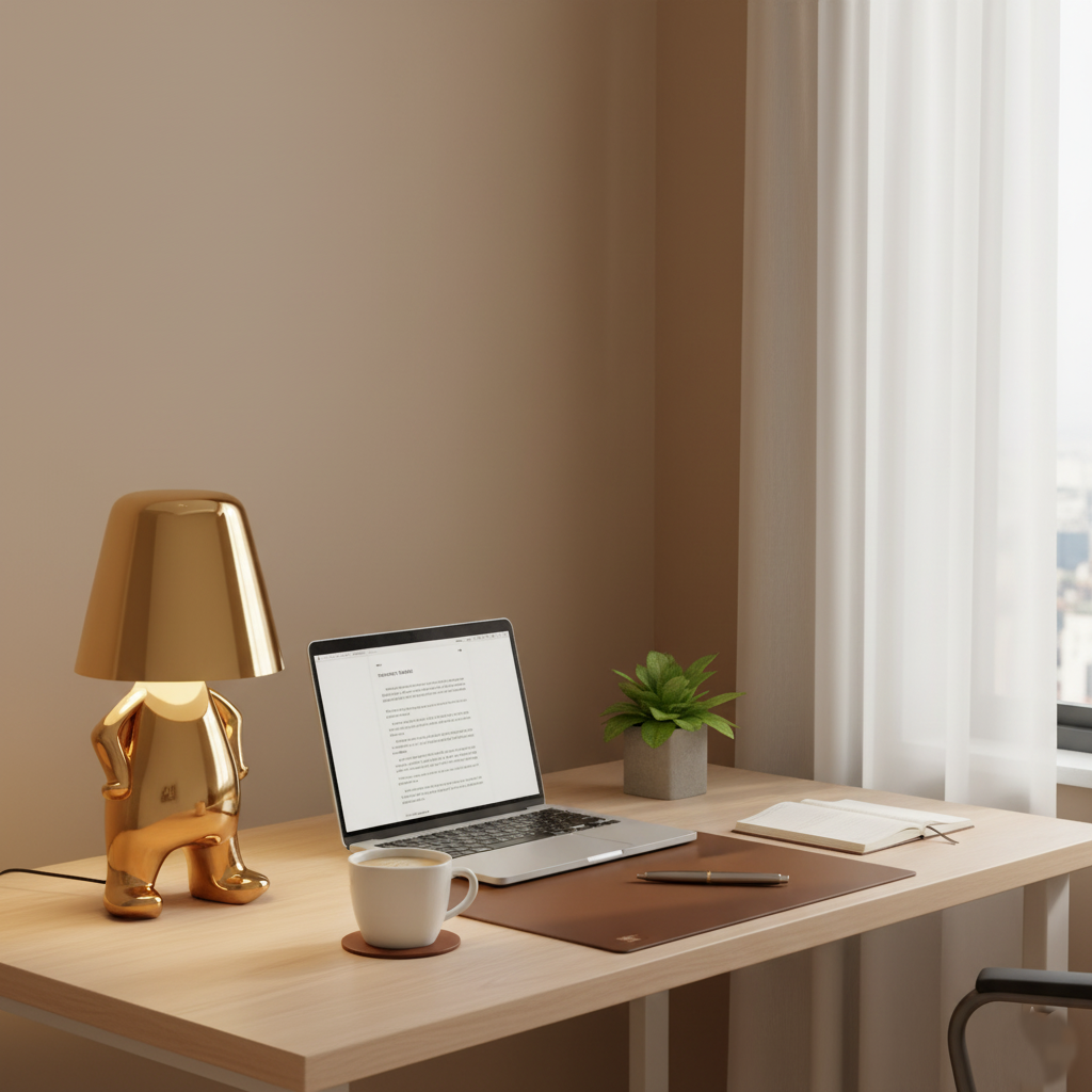 Cordless LED Desk Lamp with Touch Dimmer – Rechargeable Nightstand Light for Bedrooms, 9 in Tall, USB-C Portable Warm Glow Accent Lighting