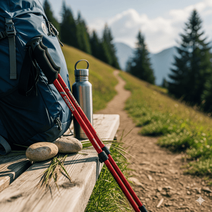 PeakPath | Adjustable Trekking Poles with Ergonomic Handles | Lightweight Design for Stability and Comfort