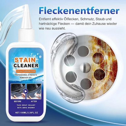 Heavy-Duty Gel Cleaner for Grout and Caulk with Applicator Brush 3.4 fl oz for Showers Kitchens Tiled Surfaces