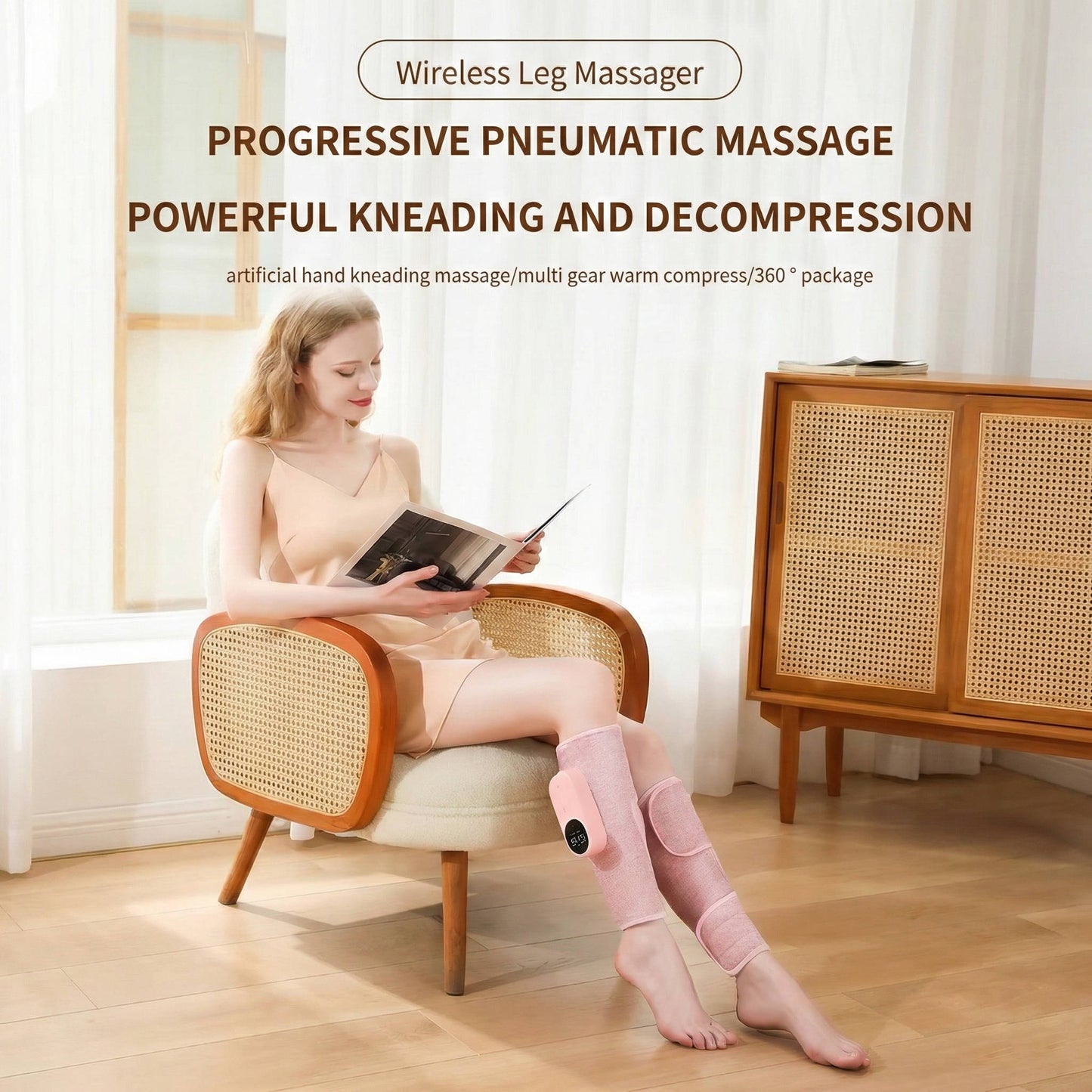 Portable Electric Massage Wrap with Heat Therapy