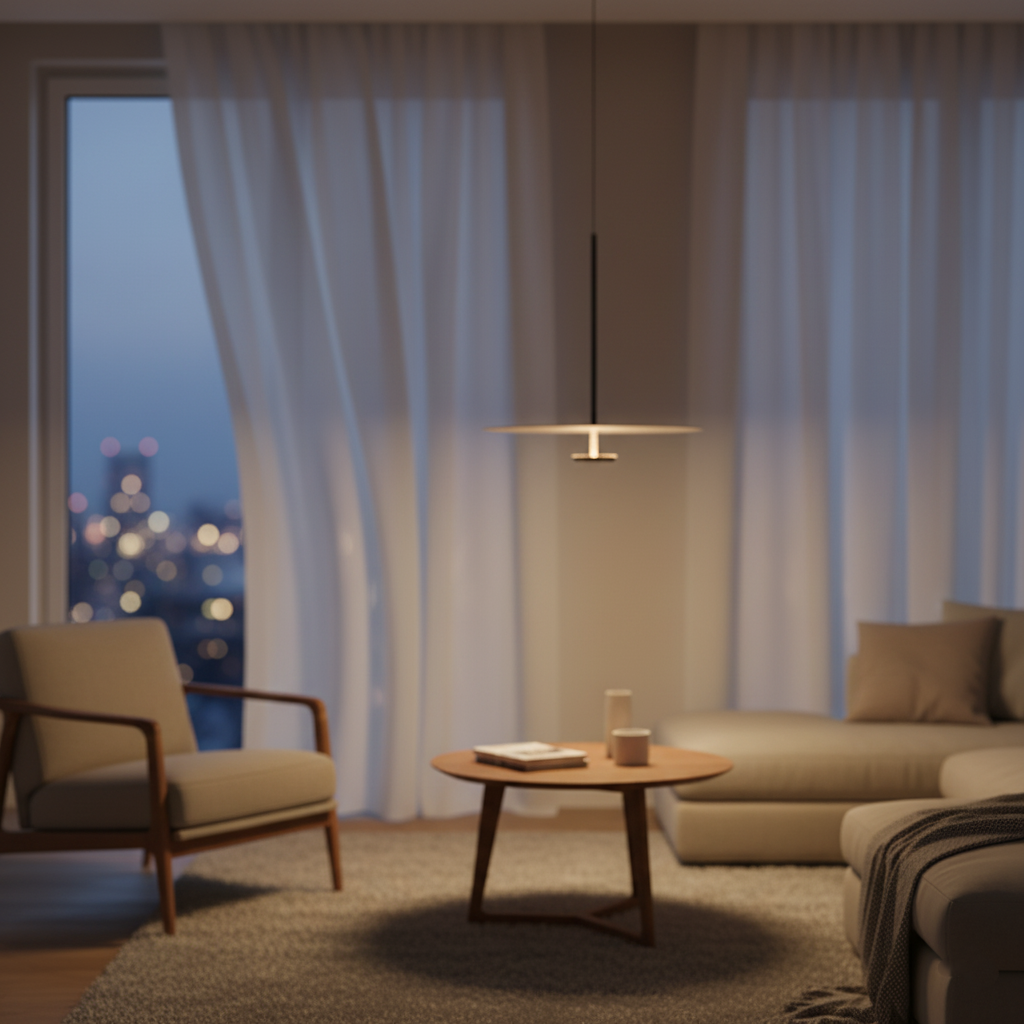LED Circular Hanging Fixture with Adjustable 59 in Cord for Kitchen Island and Dining Tables