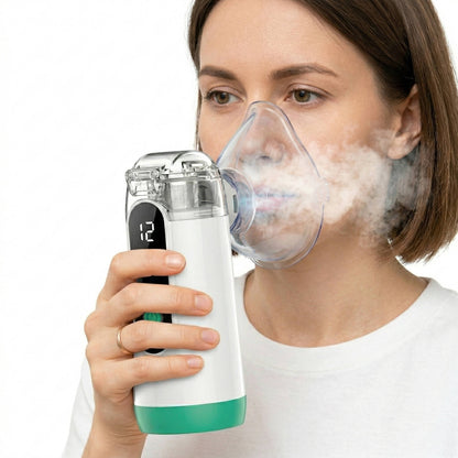 Compact USB Rechargeable Mist Inhaler with Digital Display - Ortekor