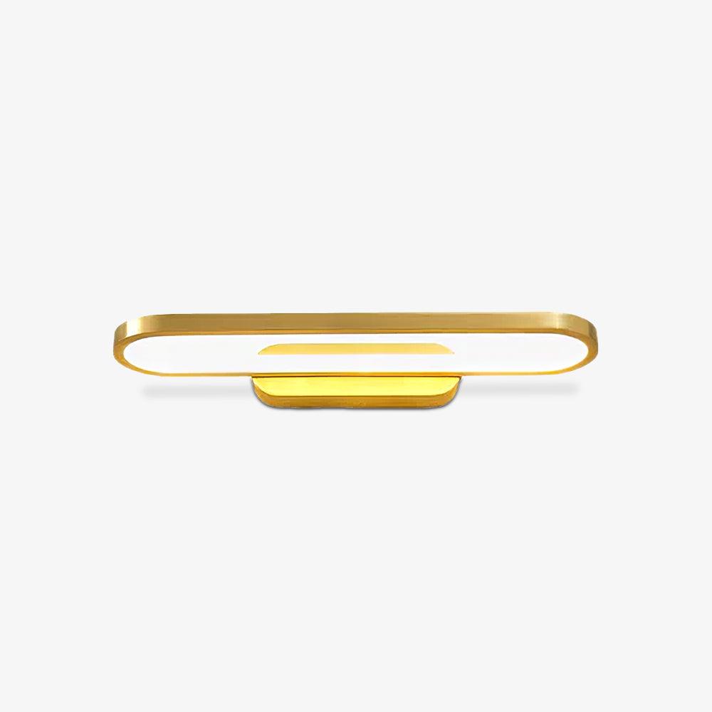 LED Vanity Sconce 16-Inch Brass Finish Switchable Color Temperature for Bathroom Mirror Powder Room Dressing Table Makeup Counter Modern Acc