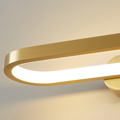 LED Vanity Sconce 16-Inch Brass Finish Switchable Color Temperature for Bathroom Mirror Powder Room Dressing Table Makeup Counter Modern Acc