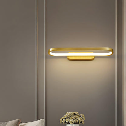 LED Vanity Sconce 16-Inch Brass Finish Switchable Color Temperature for Bathroom Mirror Powder Room Dressing Table Makeup Counter Modern Acc