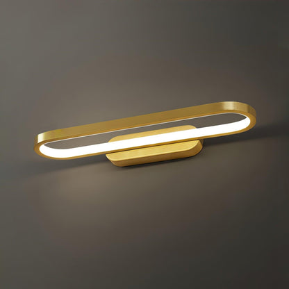 LED Vanity Sconce 16-Inch Brass Finish Switchable Color Temperature for Bathroom Mirror Powder Room Dressing Table Makeup Counter Modern Acc
