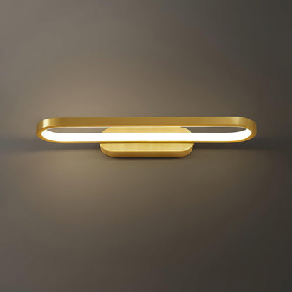 LED Vanity Sconce 16-Inch Brass Finish Switchable Color Temperature for Bathroom Mirror Powder Room Dressing Table Makeup Counter Modern Acc