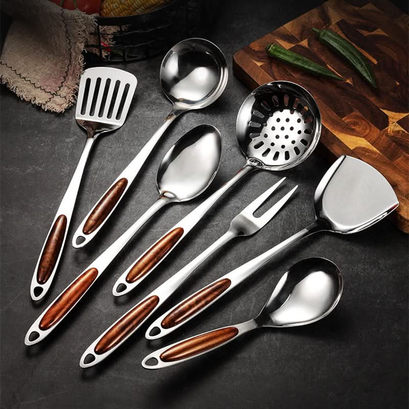 IRONSPAT – Ergonomic Stainless Steel Kitchen Utensil Set for Precision Cooking and Daily Kitchen Use
