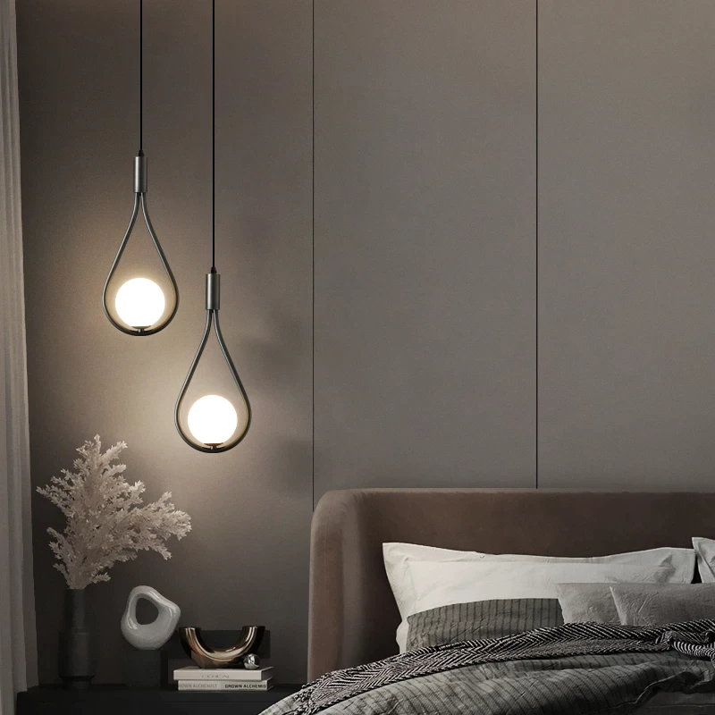 Sleek Adjustable Hanging Lamp with Directional Shade – Black or Gold Finish – Dining Room, Kitchen Island & Bedroom Ceiling Fixture