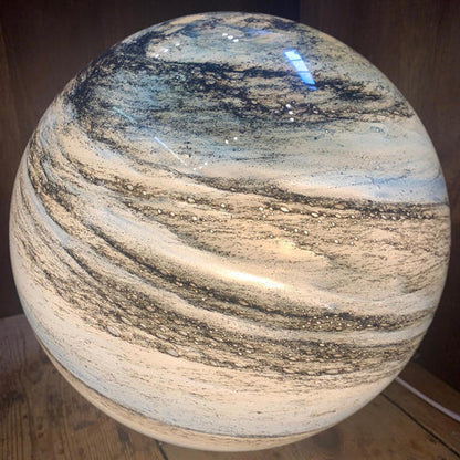 Glass Moon Lamp – 16 Color Changing LED Night Light, USB Powered Decorative Table Lamp